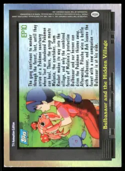 Pokemon Cards EP10 Bulbasaur and the Hidden Village HOLO Topps Series 2 LP *2 - Image 2