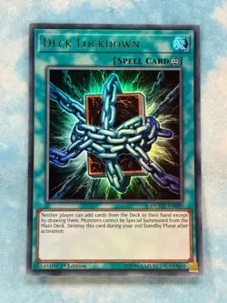 YUGIOH DECK LOCKDOWN ULTRA RARE 1ST NM DUOV-EN090 - Image 1
