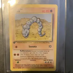 Pokemon Onix Base Set 56/102 1st Edition 90 HP Common Regular Italian TCG Card - Image 1