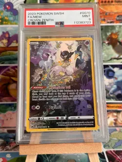 Pokemon Card TCG Mew GG10/GG70 Crown Zenith: Galarian Gallery Holo PSA 9 MINT! - Image 2