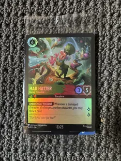 D23 Disney Lorcana Mad Hatter Promo Card Sealed In Original Packaging Brand New - Image 1