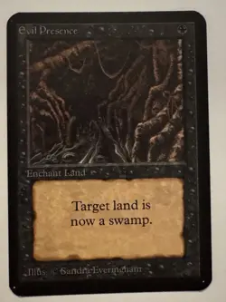 1993 MTG Evil Presence ALPHA (ID PV48) - Image 1