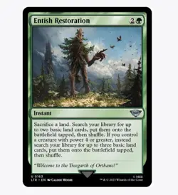 Entish Restoration - The Lord of the Rings (LTR) - MTG Uncommon #163 | Regular - Image 1