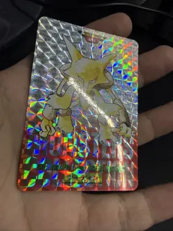 Alakazam Red No65 Holo Pokemon Card monsters collection Bandai Carddass 1996 NM- - Image 3