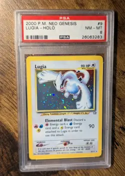 2000 POKEMON WOTC 🔮 NEO GENESIS #9 LUGIA-HOLO 🪽 PSA 8 NM - MINT ✨ - Image 2