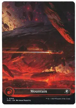 Mountain - Full Art - NM - Edge of Eternities - MTG - Image 1