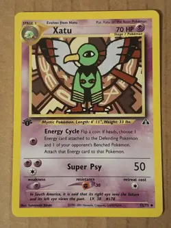 Pokemon Xatu 52/75 Neo Discovery 1st Edition NM See Pictures - Image 1