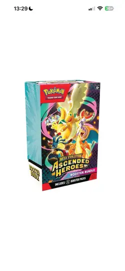 Pokemon TCG: Mega Evolution-Ascended Heroes Booster Bundle (6 Packs) PRESALE - Image 1