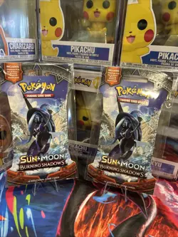 Pokemon TCG - Sun & Moon Burning Shadows 5x Sleeved Booster Packs FACTORY SEALED - Image 5