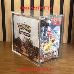 Pokemon Magnetic Booster Box Acrylic Case! STRONG magnets Description-Quick Ship - Image 1