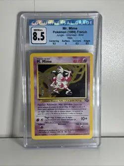 1999 POKEMON French JUNGLE SET UNLIMITED HOLO #6/64 Mr Mime CGC 8.5 - Image 1