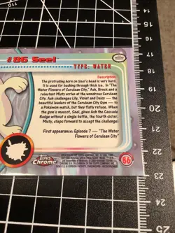 2000 TOPPS Chrome Pokemon Seel #86 TV Animation - Series 2 - Image 5
