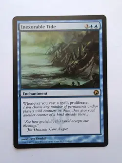 MTG Inexorable Tide (SOM) Scars of Mirrodin Regular Rare 35/249 - Image 1