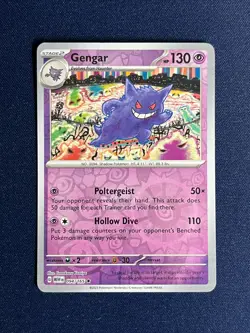 Pokemon SV: 151 Gengar 094/165 Rare Reverse Holofoil - Image 1