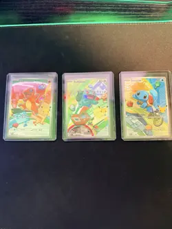 Pokemon TCG First Partner Illustration Collection Series 1 Kanto GEN 1 Starters - Image 1