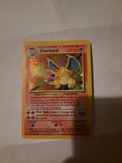 Pokemon Charizard Holo Trading Card Game Wizards of the Coast Base Set - Image 2