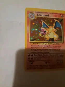 Pokemon Charizard Holo Trading Card Game Wizards of the Coast Base Set - Image 5