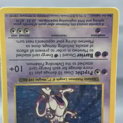 Mewtwo 10/102 Shadowless Base Set Holo Rare Pokemon Card TCG Vintage 1999 DMG - Image 4