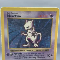 Mewtwo 10/102 Shadowless Base Set Holo Rare Pokemon Card TCG Vintage 1999 DMG - Image 5