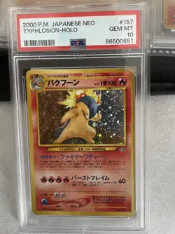 Typhlosion Pokemon 2000 Holo Neo Genesis Japanese 157 PSA 10 - Image 1