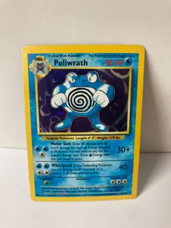 Poliwrath 13/102 Base Set Holo Rare Pokemon Card WOTC 1999 MP - Image 1