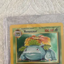 Pokemon TCG Venusaur Base Set 15/102 Holo Rare 1999 Wizards Unlimited Copyright - Image 5