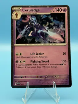 Ceruledge 098/193 Rare Cosmo Holo Pokemon Scarlet & Violet Paldea Evolved 98/193 - Image 1