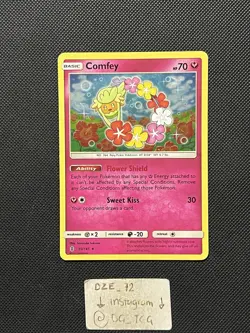 Pokemon Guardians Rising - Comfey - 93/145 - Holo RARE - VLP/LP - Image 1