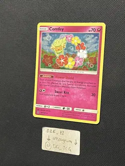 Pokemon Guardians Rising - Comfey - 93/145 - Holo RARE - VLP/LP - Image 4