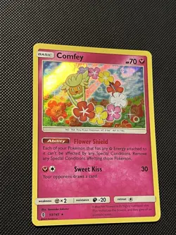 Pokemon Guardians Rising - Comfey - 93/145 - Holo RARE - VLP/LP - Image 5