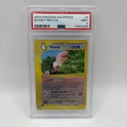 Pokemon Aquapolis Blissey Rev Foil 6/147 PSA 9 2003 - Image 1