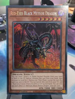 YuGiOh! Red-Eyes Black Meteor Dragon MP24-EN107 Secret Rare 1st Ed - Image 1