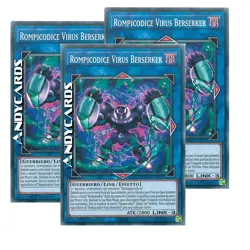 3x ROMPICODICE VIRUS BERSERKER (Codebreaker) Comune • ETCO IT051 • 1Ed • YUGIOH! - Image 1
