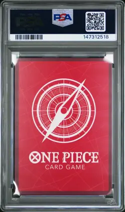 2025 ONE PIECE OP09 001 SHANKS ENGLISH 2ND ANNIVERSARY SET LEADER PROMO PSA 10 - Image 2