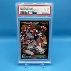 PSA 8 Team Magma's Groudon EX Double Crisis 2015 Pokemon Card 15/34 English - Image 1