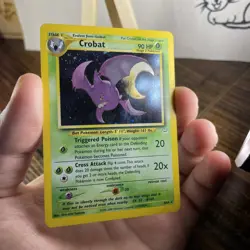 Crobat 4/64 w/ Double Holo Error - Pokemon Neo Revelation Rare Card - LP - Image 3