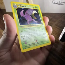 Crobat 4/64 w/ Double Holo Error - Pokemon Neo Revelation Rare Card - LP - Image 4