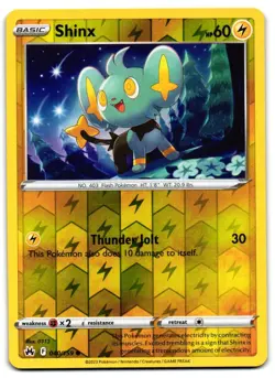Shinx 040/159 - Crown Zenith Common Pokemon TCG Reverse Holo - M/LP Card - Image 1