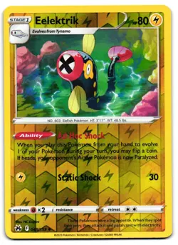 Eelektrik 048/159 - Crown Zenith Uncommon Pokemon TCG Reverse Holo - M/LP Card - Image 1