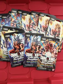 13 Dragon Ball Super Card Game Fusion World FB09 Dual Evolution Booster Packs - Image 1