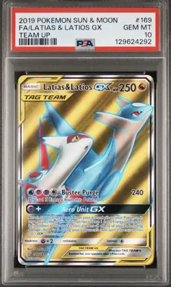 Latias & Latios GX Team UP 169/181, PSA 10 Pokemon Card - Image 2
