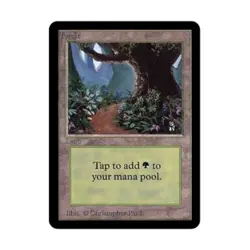 WOTC MtG Alpha Forest - Ver. 1 (C) Fair - Image 1