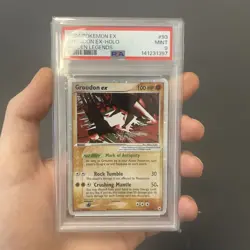 Pokemon Groudon Ex 93/101 PSA 9 New Cert - Image 1