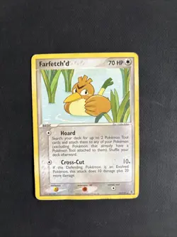 Pokemon TCG Farfetch'd EX FireRed & LeafGreen 23/112 Regular Rare - PLAYED - Image 1