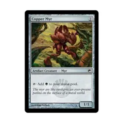WOTC MtG Scars of Mirrodin Copper Myr (C) (Foil) NM - Image 1