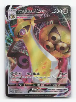 Pokemon TCG - Aegislash VMAX 127/185 Near Mint Holo VMAX Rare Vivid Voltage - Image 1