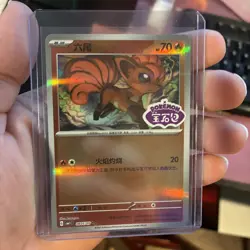 [US SELLER] Vulpix 0805/05 Stamped Holo S-Chinese Gem Pack Pokemon NM - Image 1