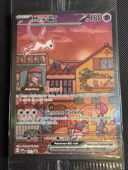 Mew ex SVP 053 Pokemon TCG Scarlet Violet 151 Black Star Promo Full Art SEALED - Image 3