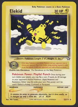 Pokemon Elekid 22/111 Non-Holo Rare Neo Genesis - Image 1