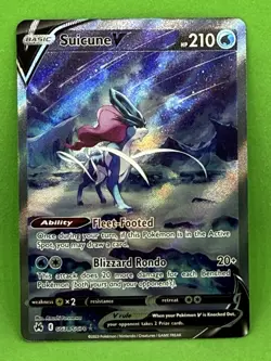 Suicune V GG38/GG70 - NM - Pokemon Crown Zenith - Galarian Gallery - Image 1